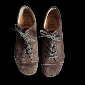 Finn Comfort Men's Brown Suede Shoes